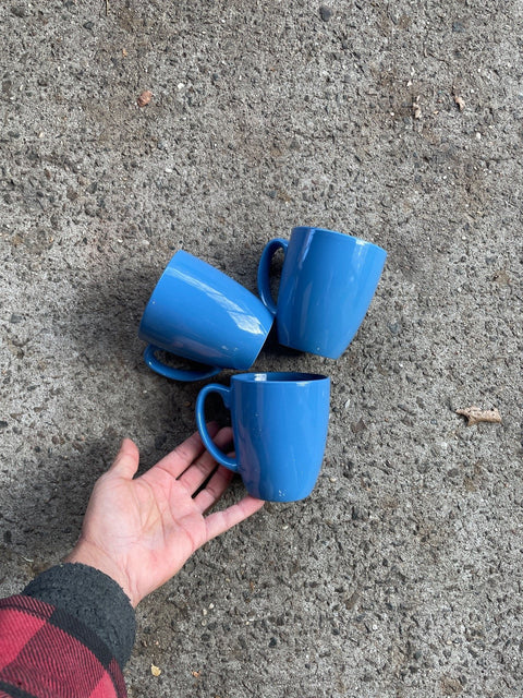 More Blue Ceramic Coffee Mugs