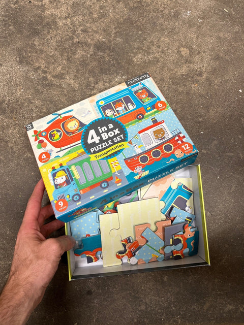 Mudpuppy Transportation Puzzle Set
