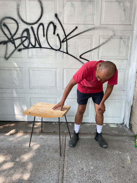 Natural Wood Side Table