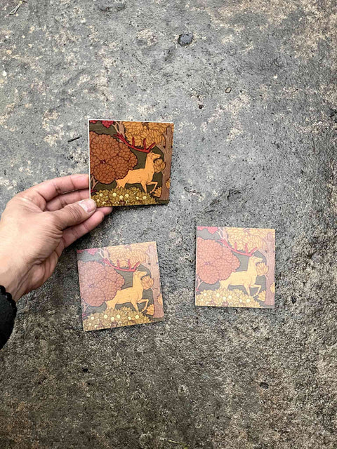 Nature-Inspired Art Coasters