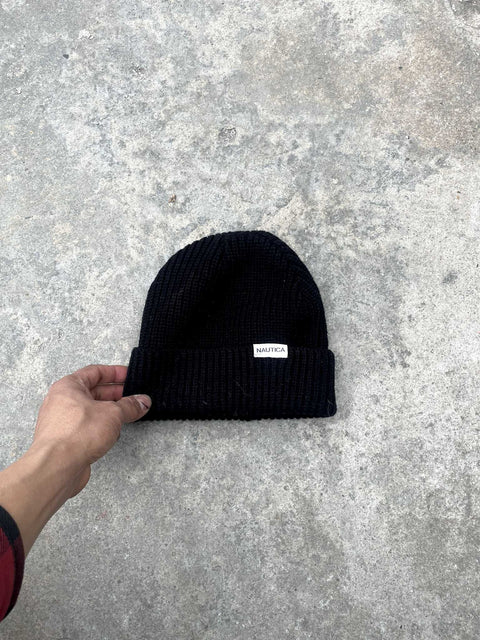 Nautica Black Beanie