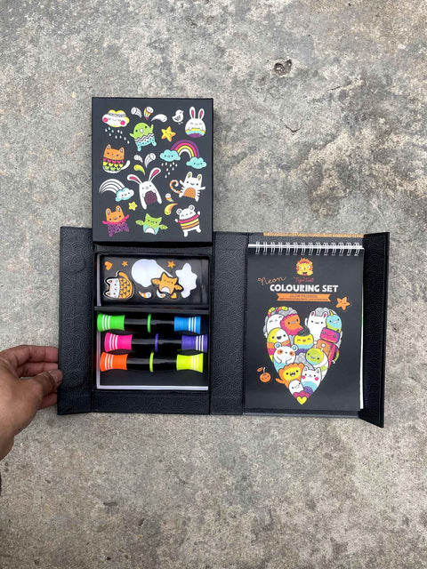 Neon Colouring Set