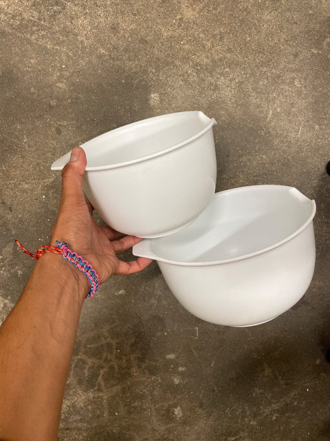 Nesting White Mixing Bowls