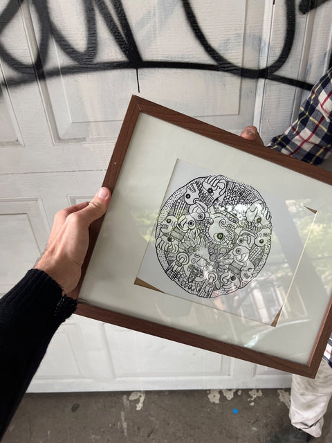 Nice Brown Frame, 12.5x17"