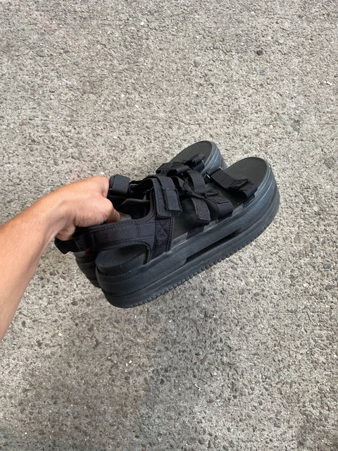 Nike Black Platform Sandals, 12f 44.5eu