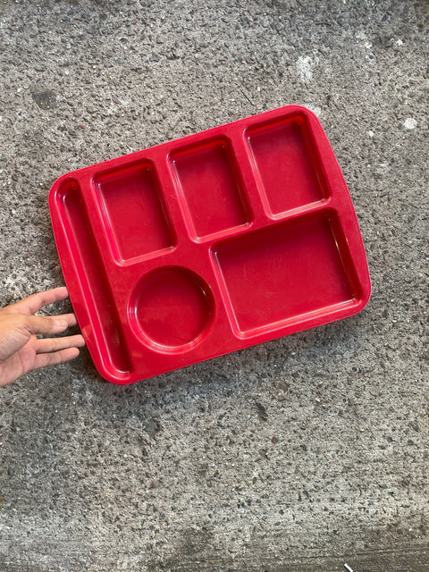 Nostalgic Red Cafeteria Tray