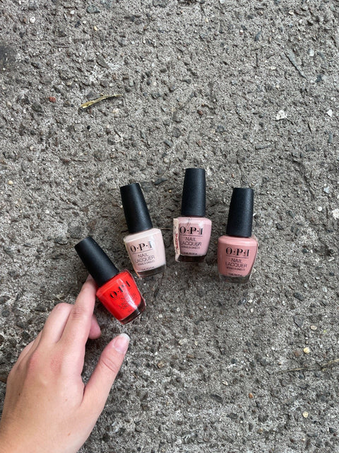 OPI Pink and Red Nail Polish Set