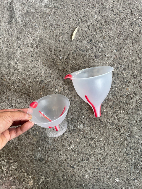 OXO Simple Red-Accent Funnel Set