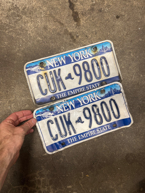 Old New York License Plates