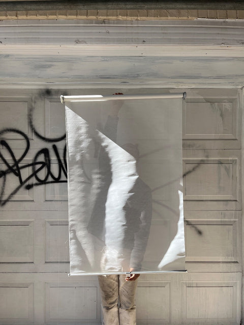 One More IKEA Skogsklöver White Window Roller Shade, W32xL76"