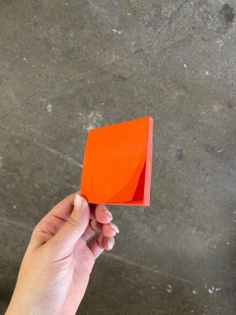 Orange Sticky Note Pad