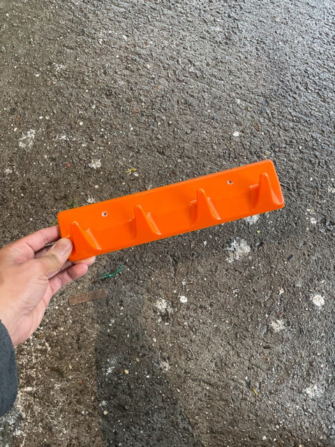 Orange Wall Mounted Hook Rack