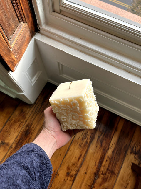 Ornate Decorative Square Candle