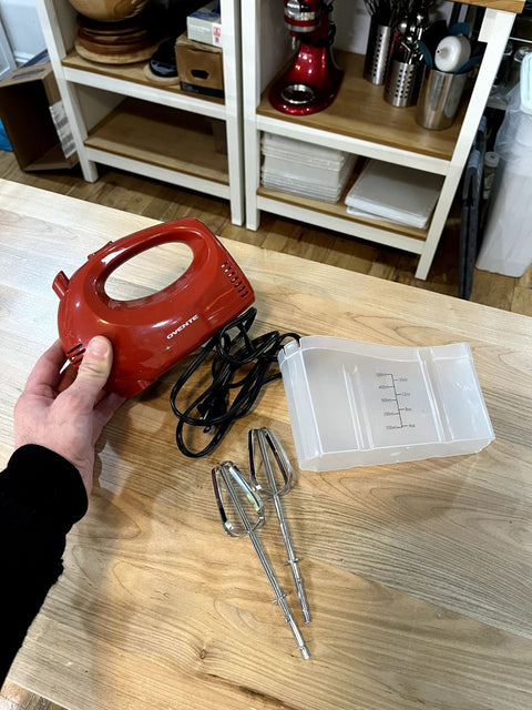 Ovente Red Hand Mixer