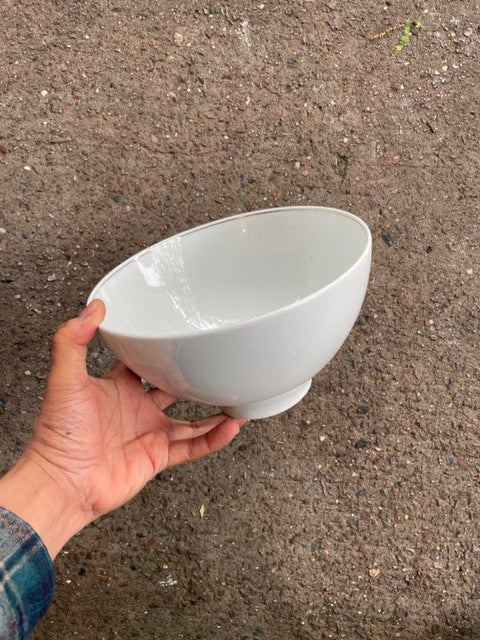 Oversized White Ceramic Bowl