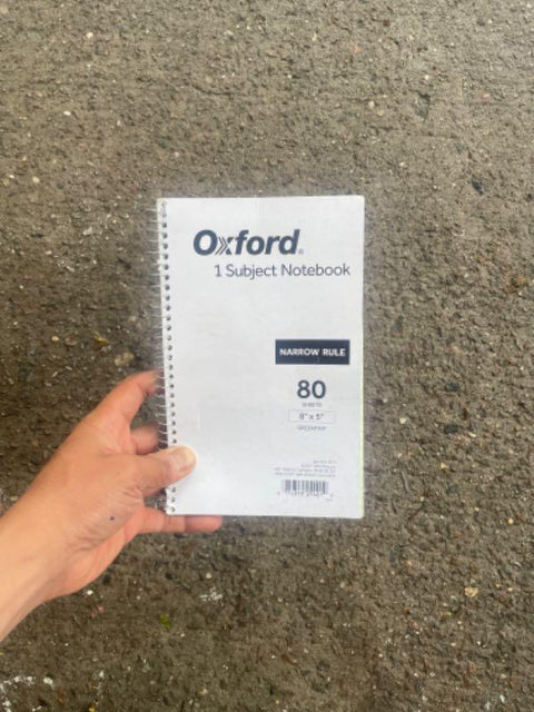 Oxford Narrow Ruled Notebook