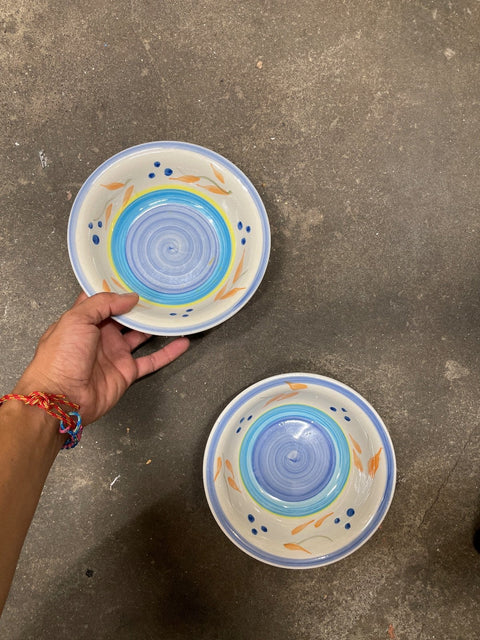 Painted Ceramic Bowls Set