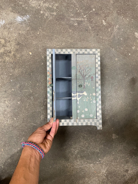 Painted Decorative Small Cabinet
