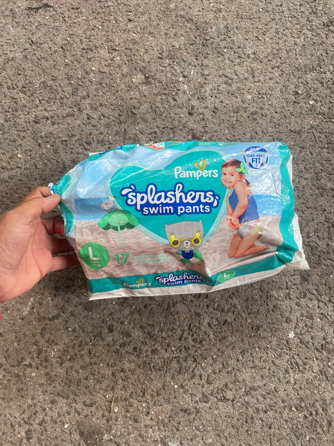 Pampers Splashers Swim Pants, Sz Large