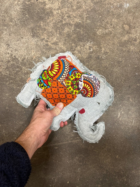 Cute Patchwork Elephant Stuffy