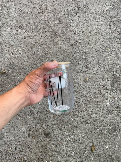 Personalized Initial Glass Tumbler