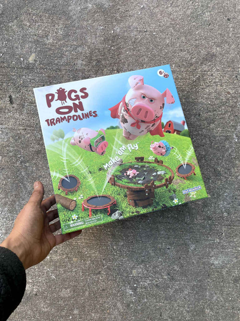 Pigs on Trampolines Game