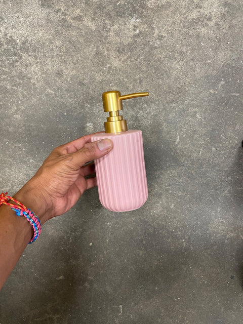 Pink And Gold Soap Dispenser