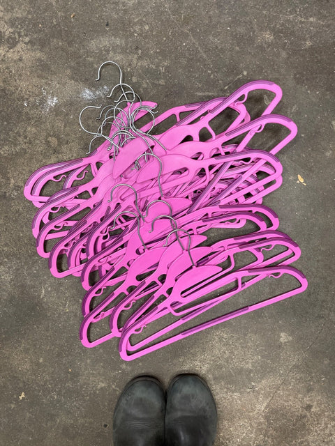 Pink Clothes Hanger Set
