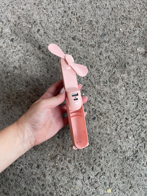 Pink Foldable Handheld Fan (Tested)