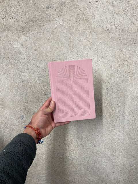 Pink Geometric Patterned Notebook
