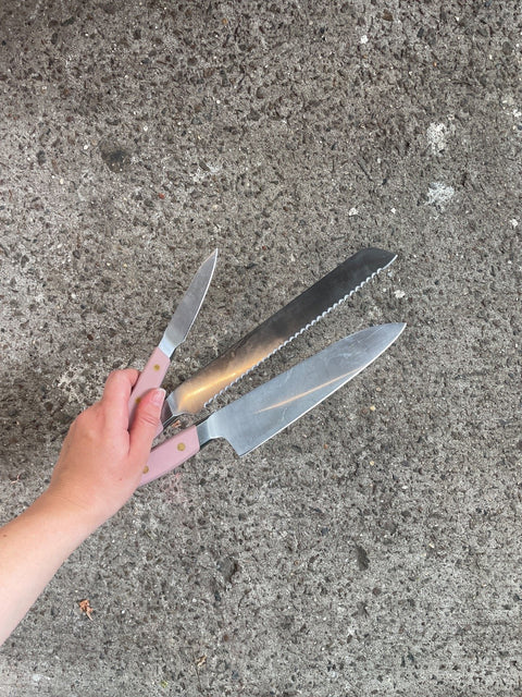 Pink Handled Kitchen Knives