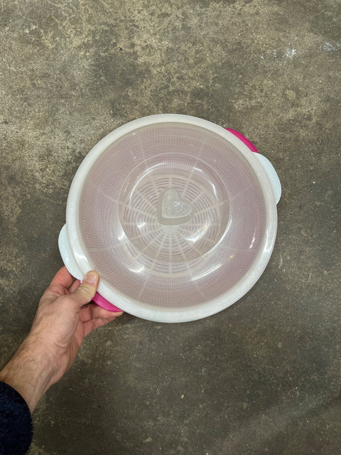 Pink Washing And Draining Bowl