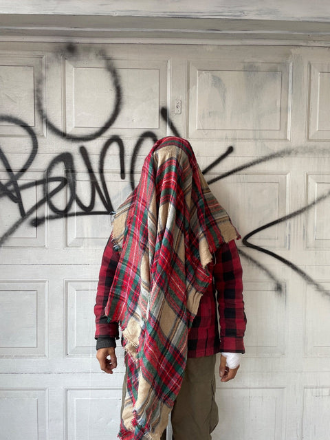 Plaid Blanket Scarf