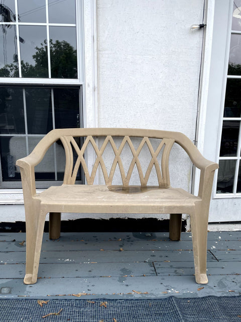 Another Plastic Outdoor Bench, 45x26"