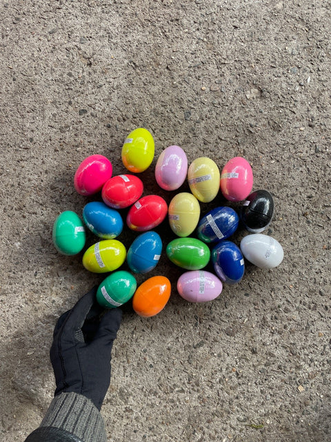 Playdough-Filled Easter Eggs