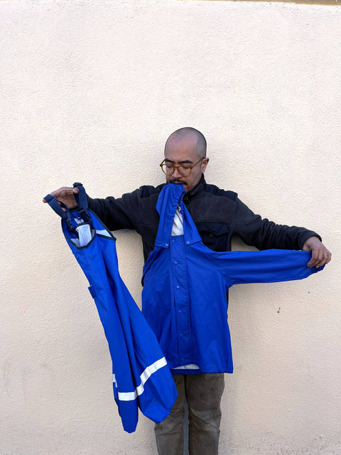 Playshoes Blue Waterproof Jacket & Pants, Size 3-4 Years Old