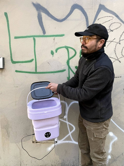 Portable (And Foldable) Electric Washing Machine