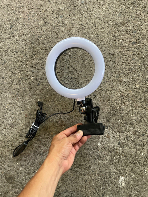 Portable Clip-on Ring Light, Tested/Works