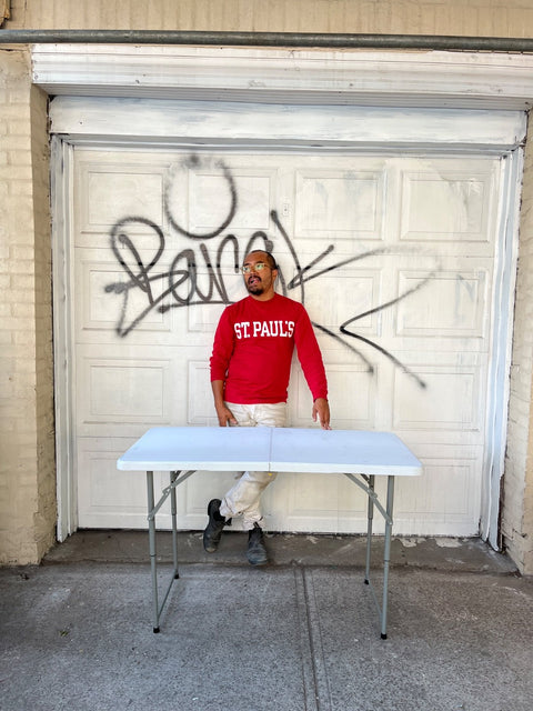 Portable Folding Table, 46x23"
