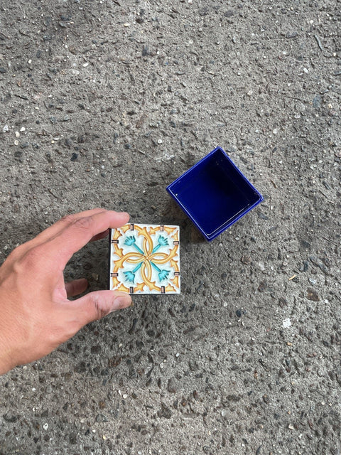 Portuguese Floral Trinket Box
