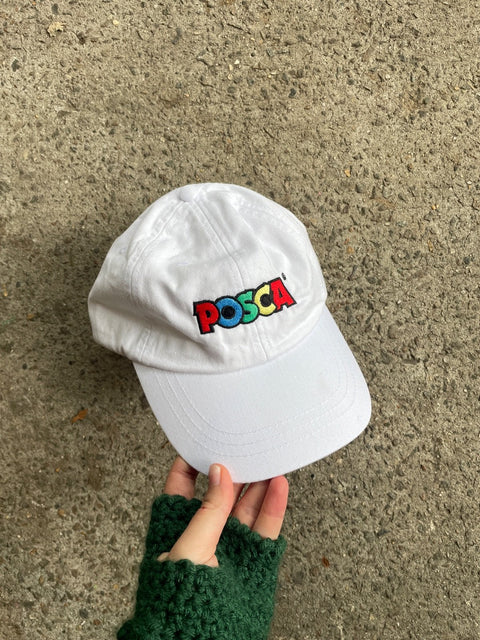 Posca White Baseball Cap