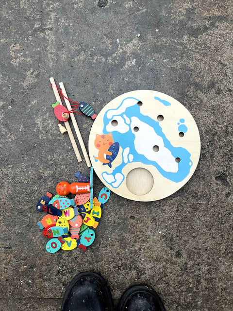 Pretty Fishing Wooden Game