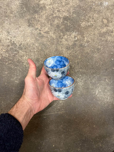 Pretty Floral Ceramic Tea Cup Set