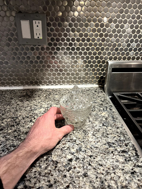 Pretty Glass Candy Dish