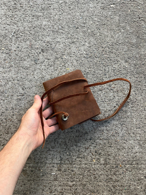 Pretty Leather Journal With Tie Closure