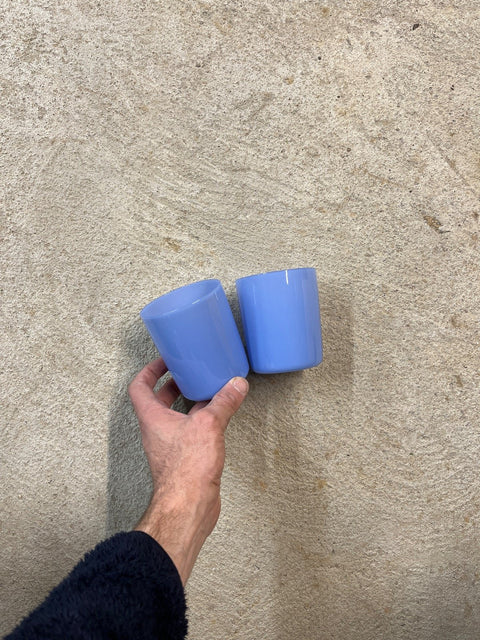Pretty Light Blue Glass Cups