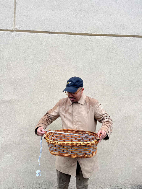 Pretty Woven Basket, 20" Long