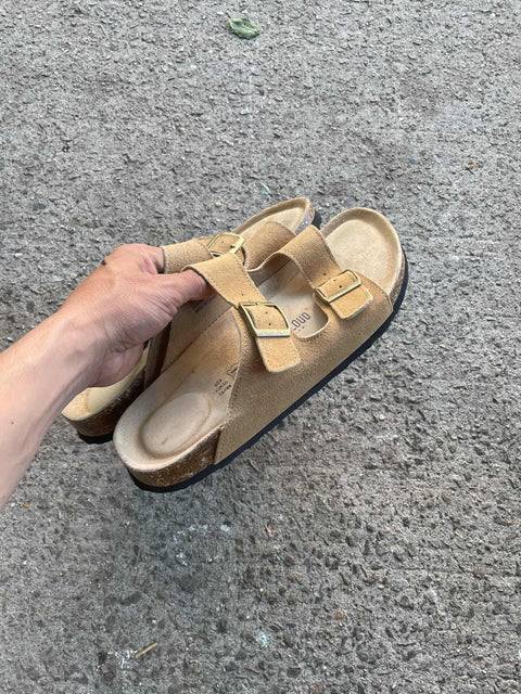 Project Cloud Birk-like Suede Sandals, Sz 9f 40eu