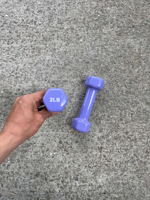 Purple 2lb Dumbbell Set