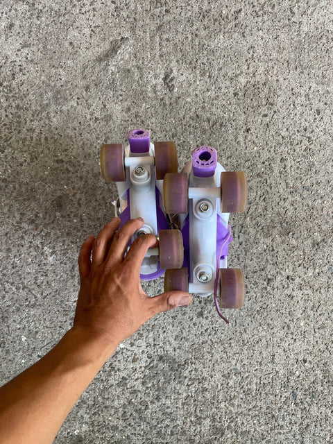 Purple Adjustable Roller Skates, 4-7 year olds
